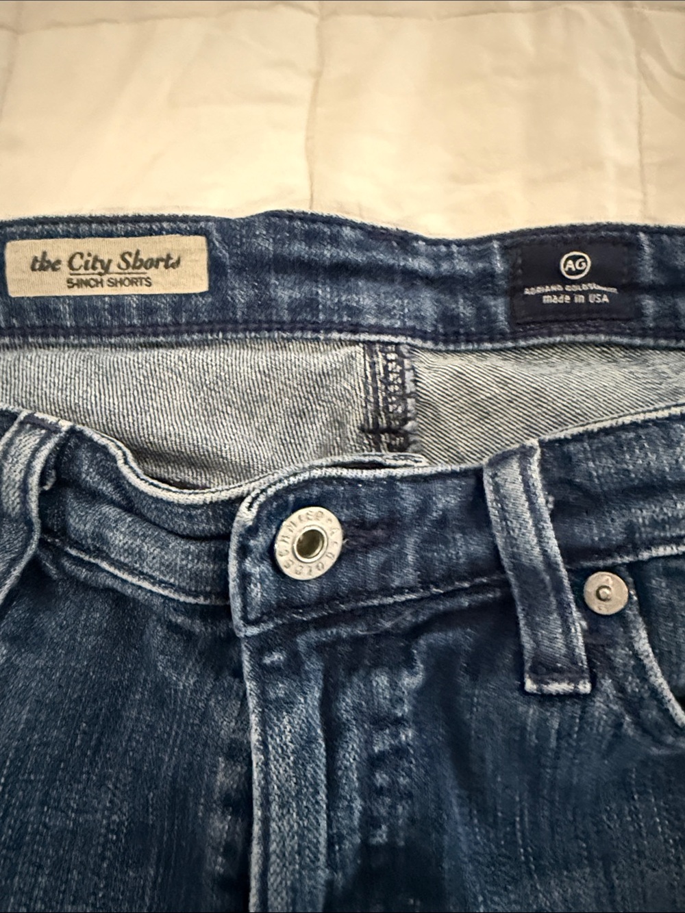 Ag Adriano Goldschmied Blue Wash Women’s Jean Shorts - The City Shorts